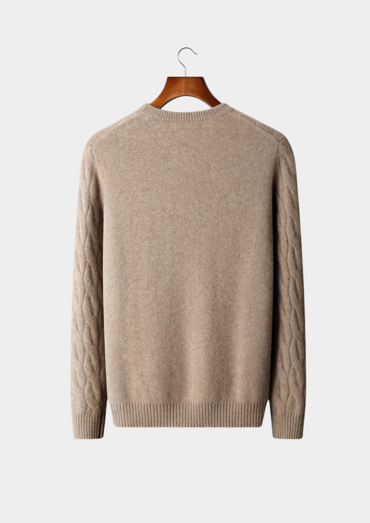 Premium Cashmere Cable Crewneck