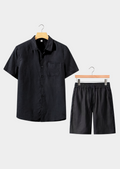 Dolcevita Shortsleeve Summer Set - Black