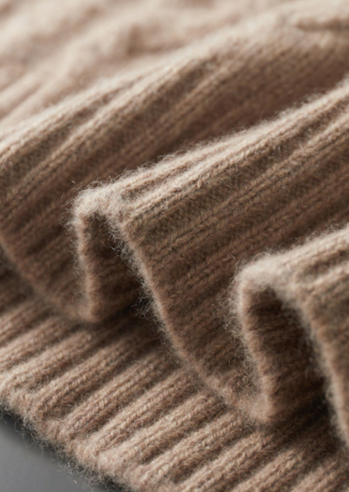 Pure Cashmere Beige Cable Half Zip Sweater
