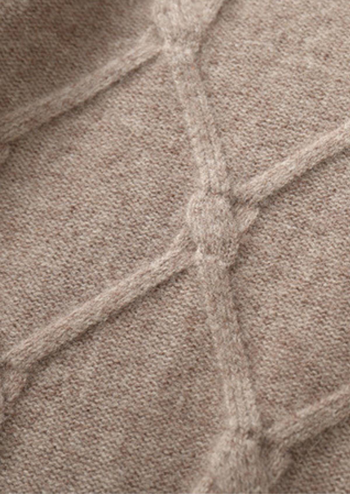 Pure Extra-Fine Merino Wool Cable Crewneck