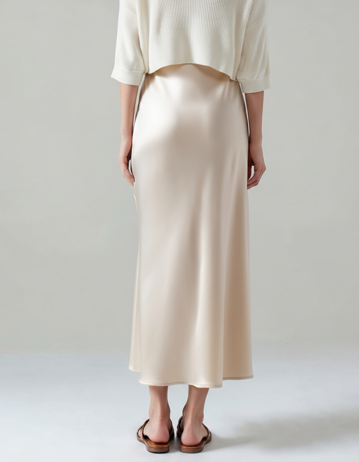 Old Money Silk Skirt